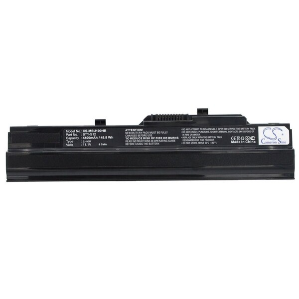 Bsc Preferred Datron U100 4400mAh Black Laptop and Notebook Replacement Battery CS-MSU100HB.4 - main